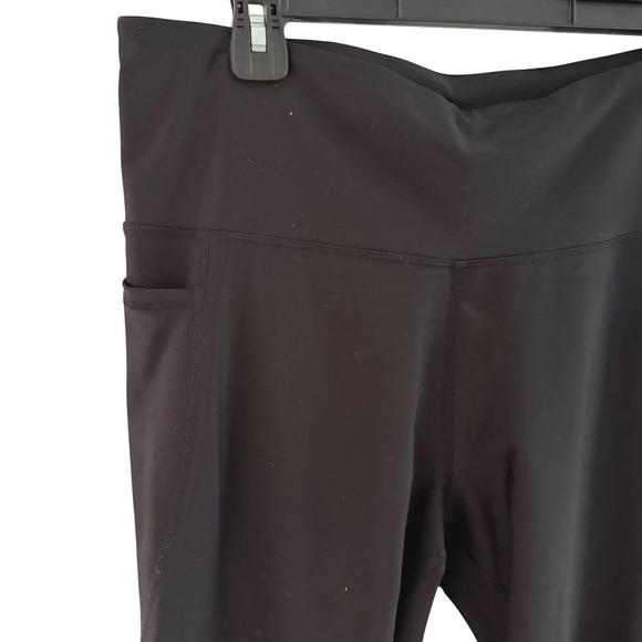 Old Navy Women's XL Active Elevate Go-Dry Black Capri Leggings with Pockets - Picture 5 of 12